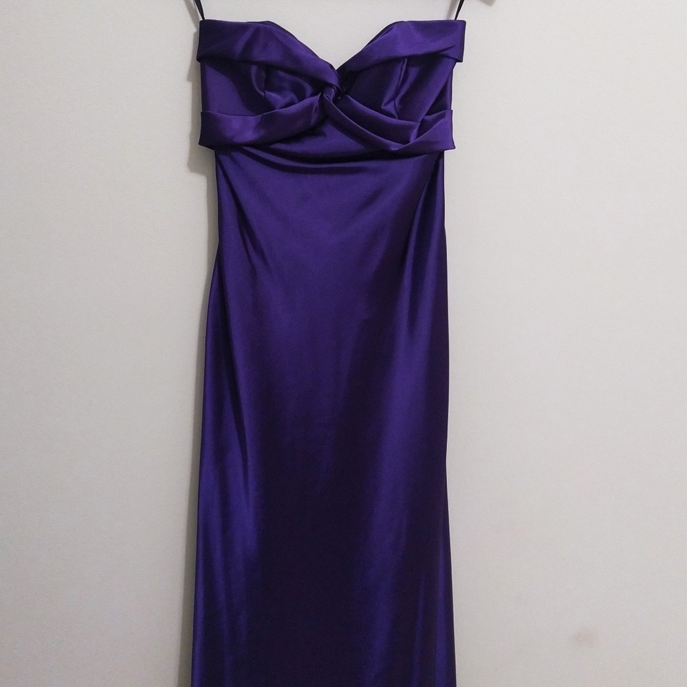 Jessica McClintock Strapless Gown with Back Detail